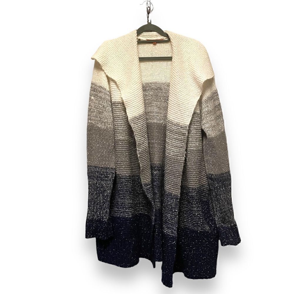 ModCloth Chunky Blue Cardigan Sweater XL